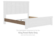 Oliandon - King Panel Rails - Light Brown