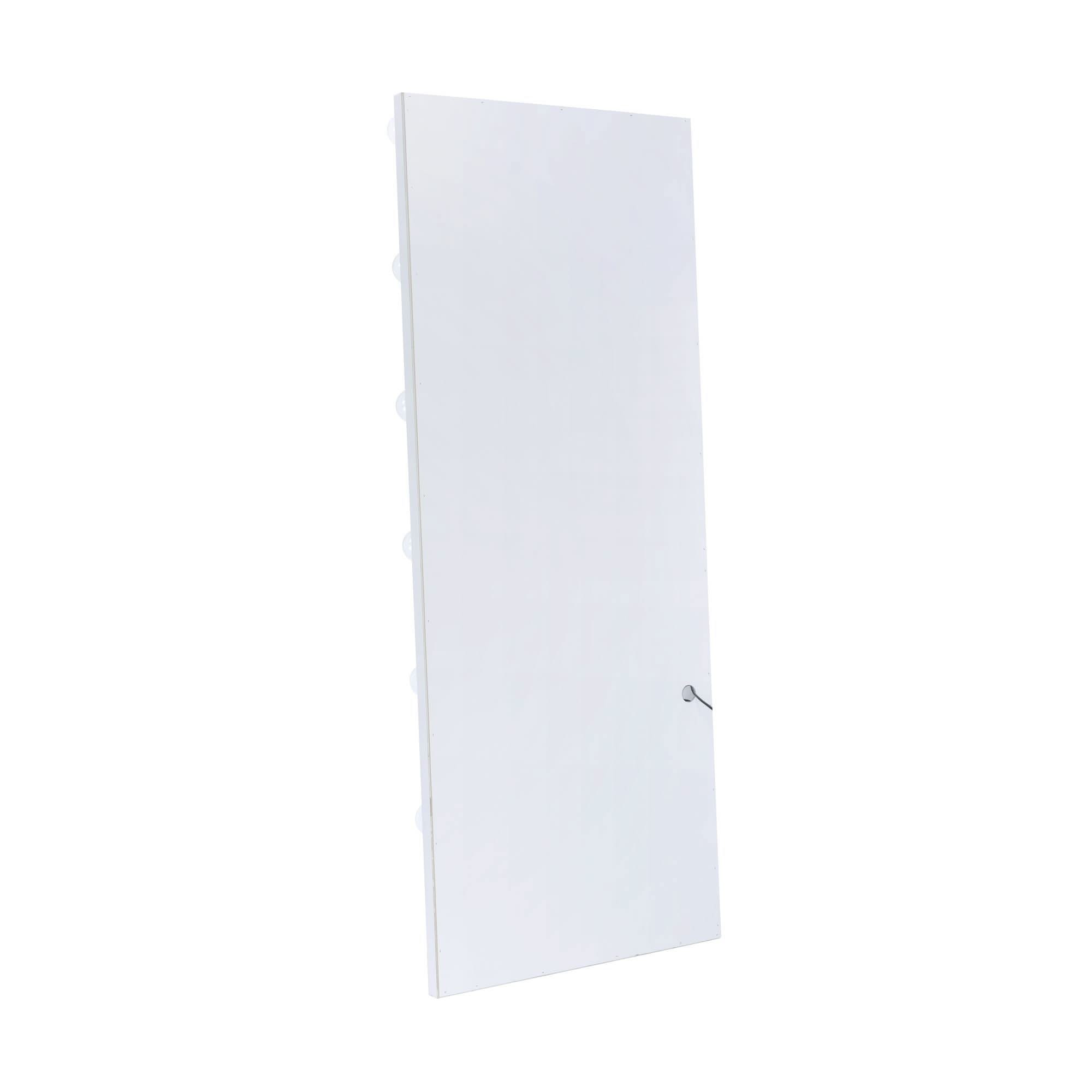 Lindy - Floor Mirror With Lights - White