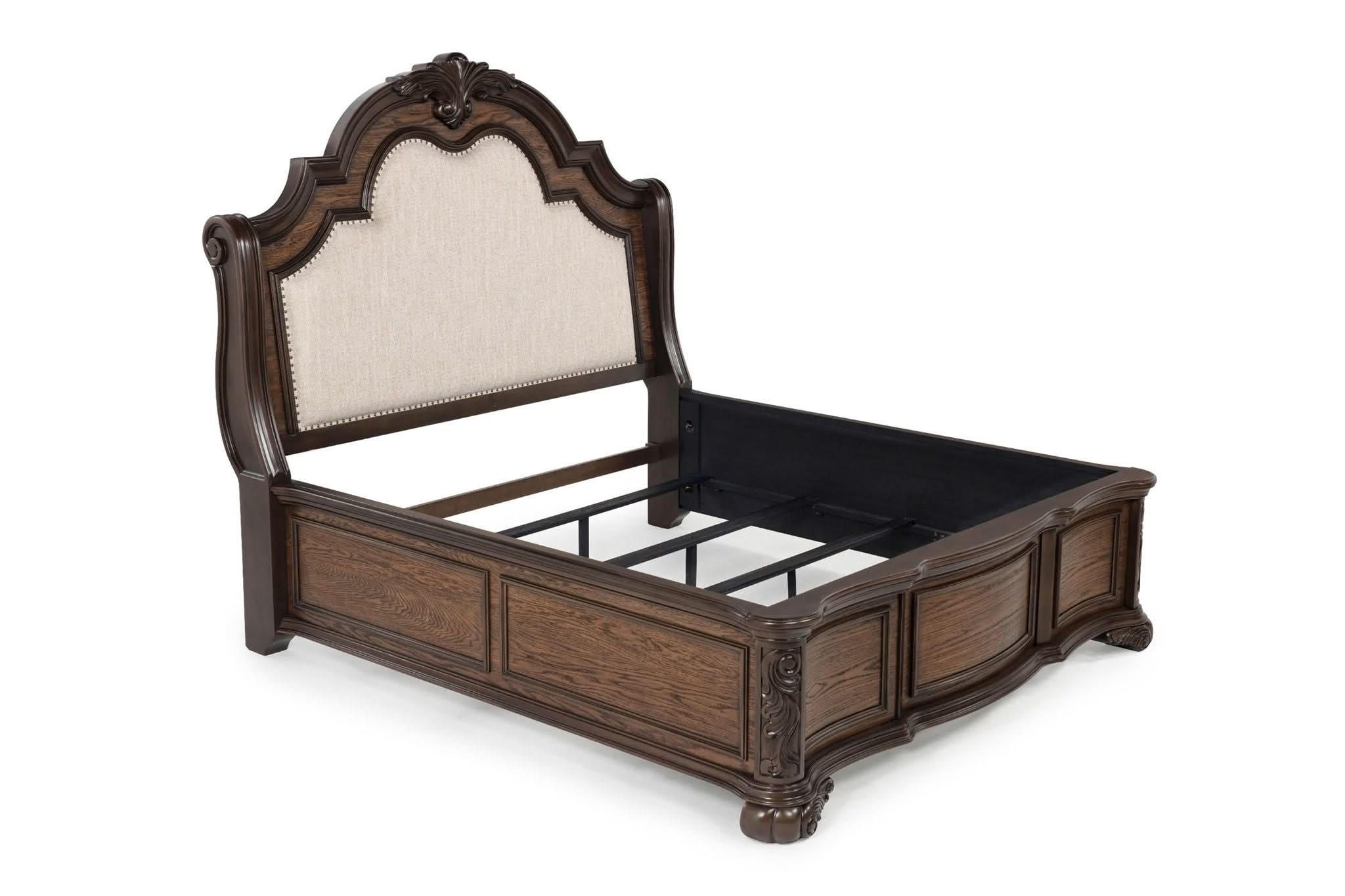 Ludwig - Queen Bed - Dark Brown