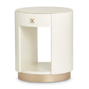 La Rachelle - Round End Table - Champagne