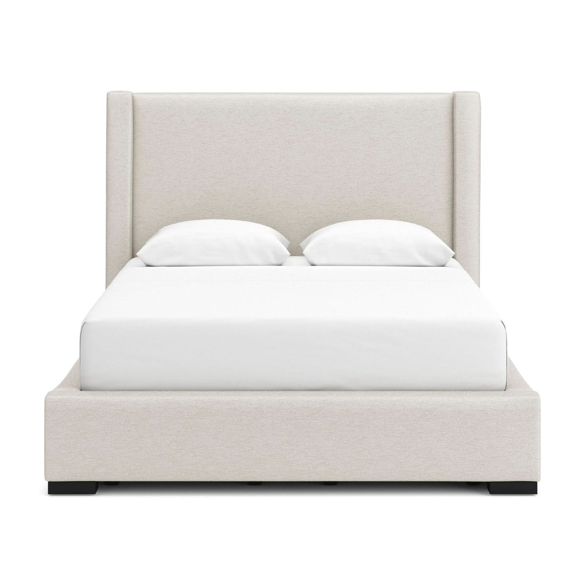 Brozmont - Queen Upholstered Storage Bed - Oatmeal