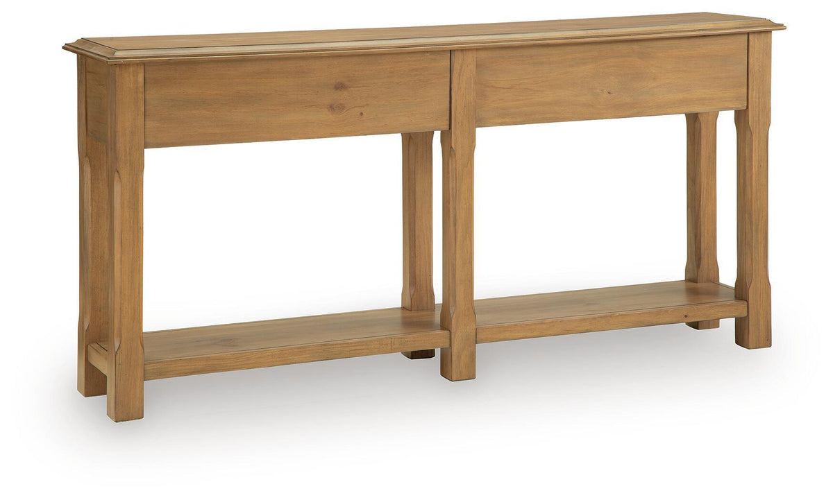 Whitmund - Console Sofa Table - Light Brown