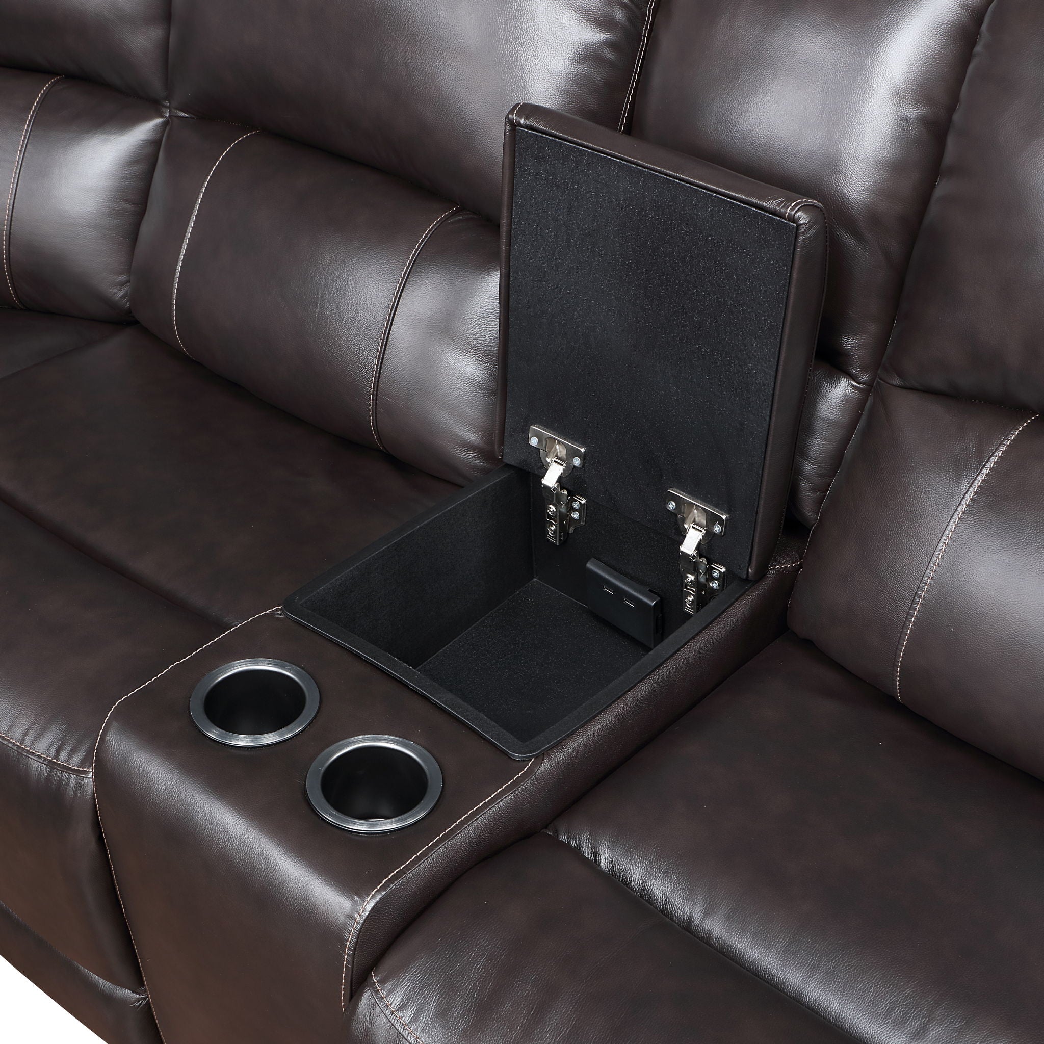 Alexandria - Leather Power Sectional