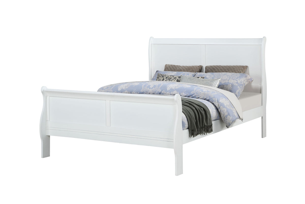 Louis Philip - Queen 4 Piece Bedroom Set - White