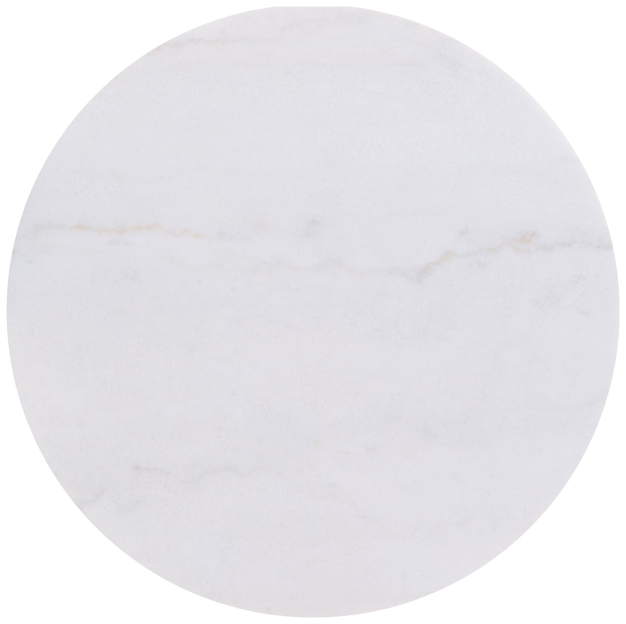 Jason 3-piece Round White Marble Coffee Table Set Honey Brown