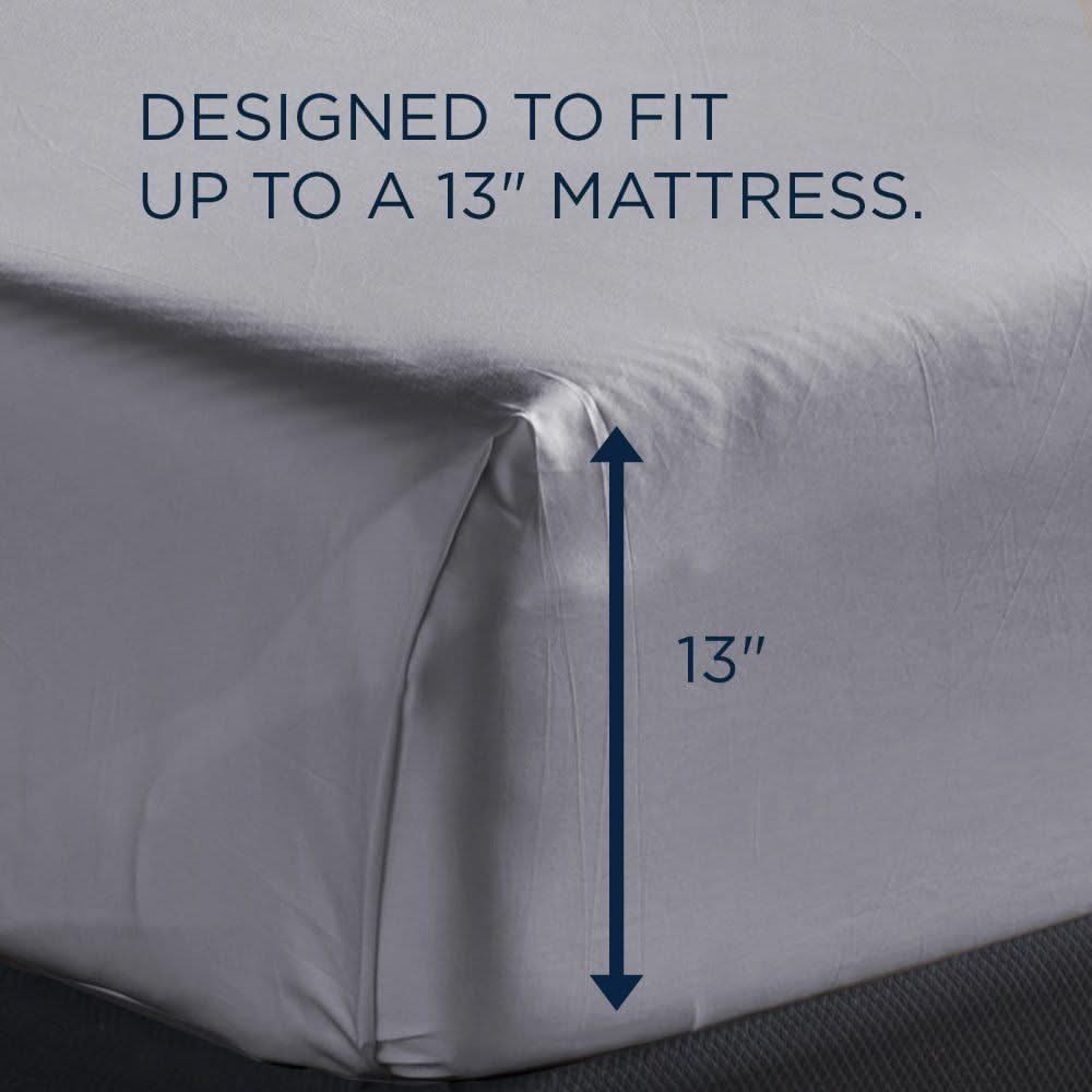 Linens - Tempur Luxe Egyptian Cotton Sheet Set - Silver Mist