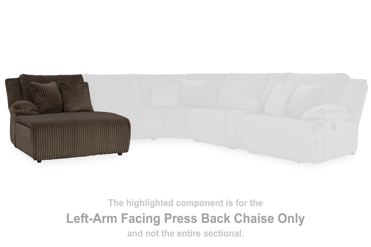 Top Tier - Laf Press Back Chaise - Chocolate
