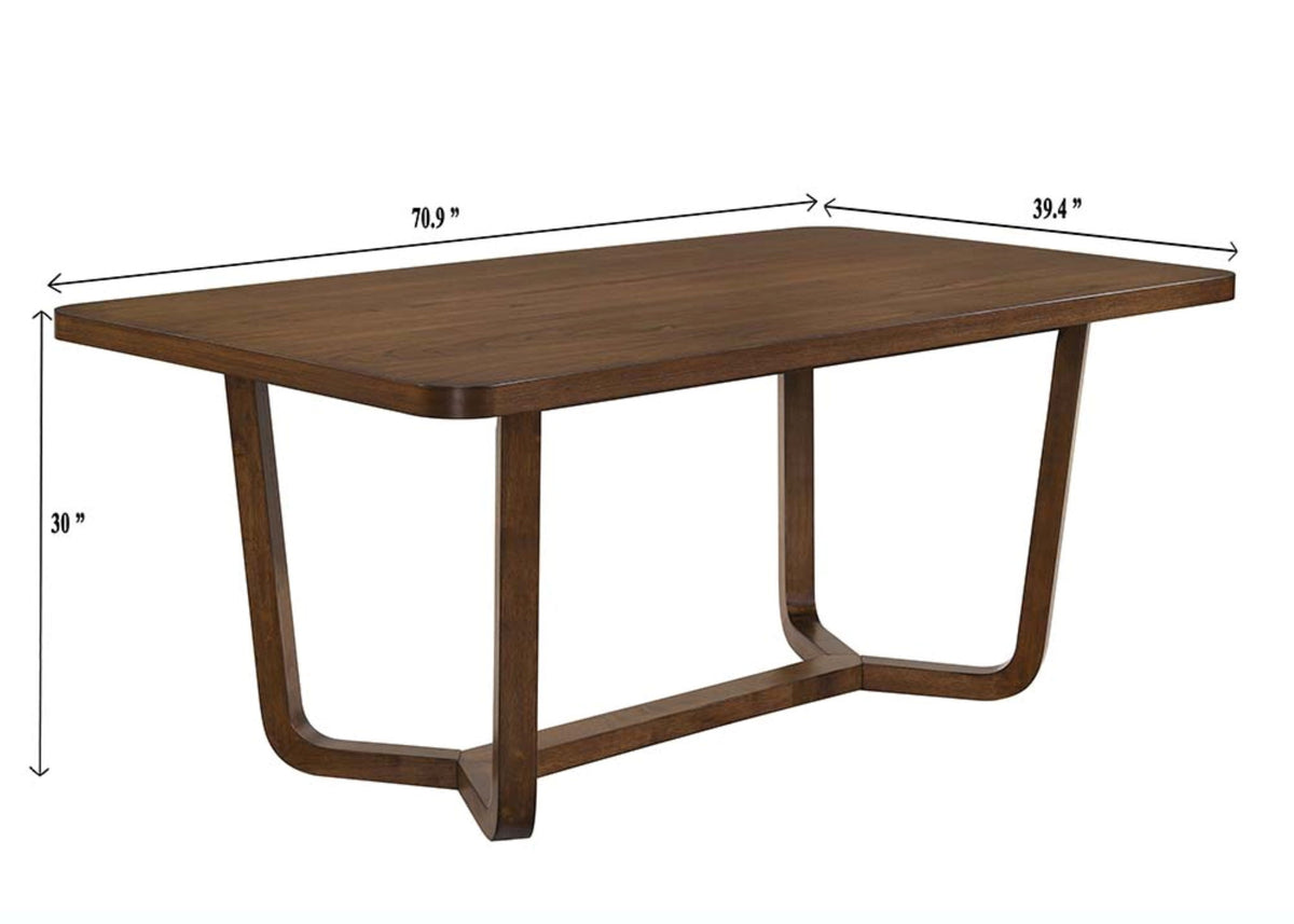 Salerno - 5 Piece Dining Room Set - Brown