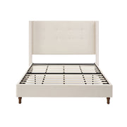 Peyton - Upholstered Bed With 54" High Headboard, Traditional Hand Buttoned Tufting