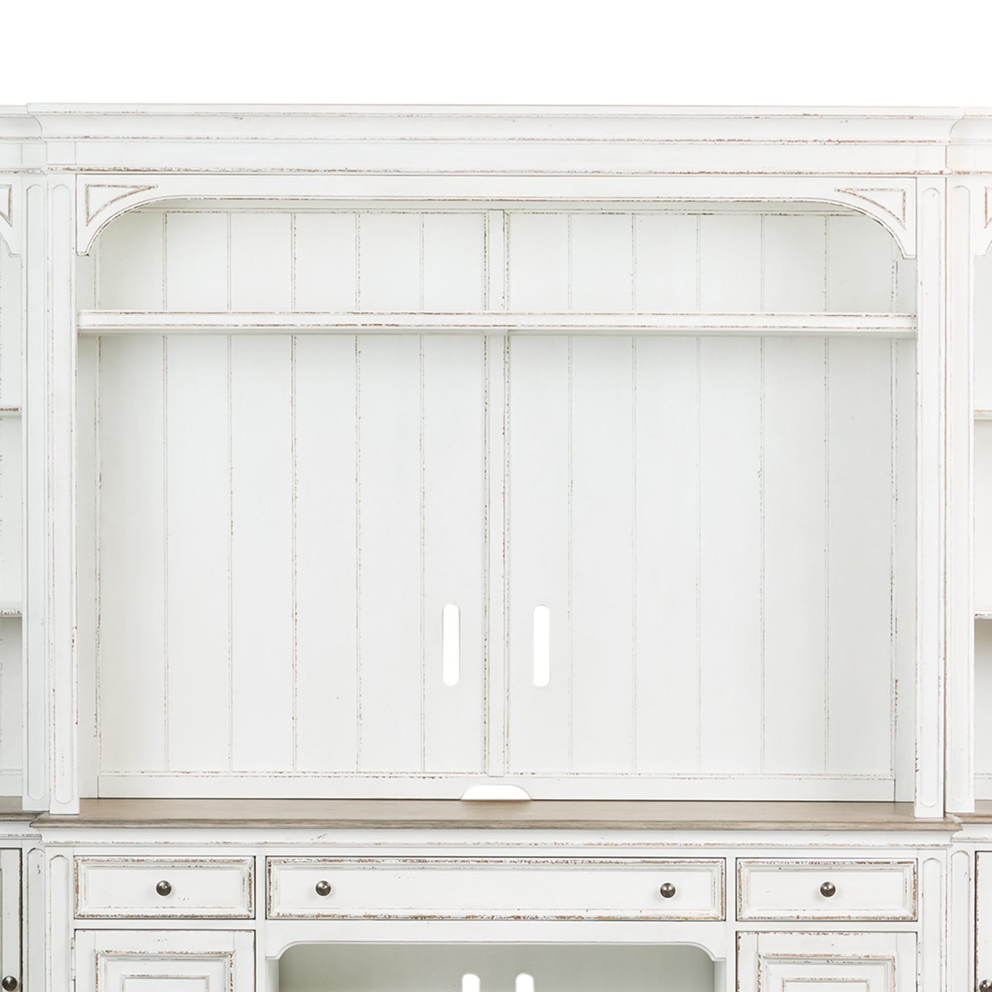 Magnolia Manor - Entertainment Hutch - Antique White