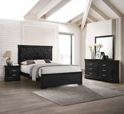 Amalia - King 4 Piece Bedroom Set - Black