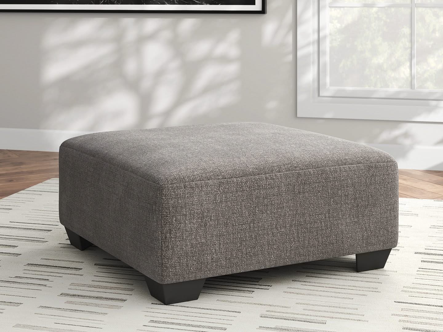 Clarington - Oversized Accent Ottoman - Greystone