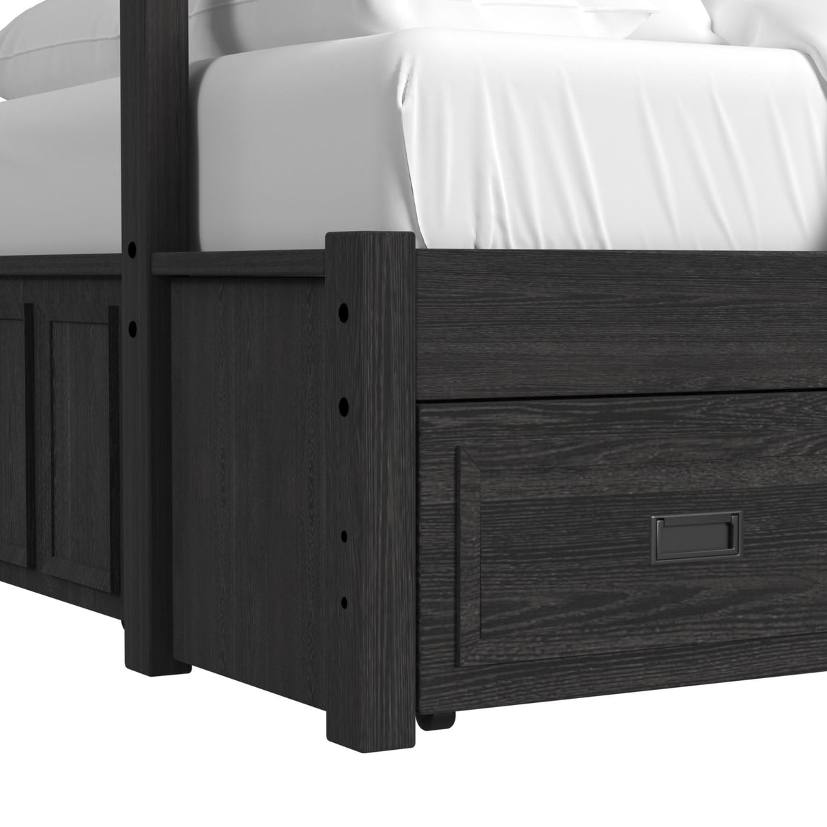 Hampton Kids - Bunk With Ladder And Trundle Bedroom Set