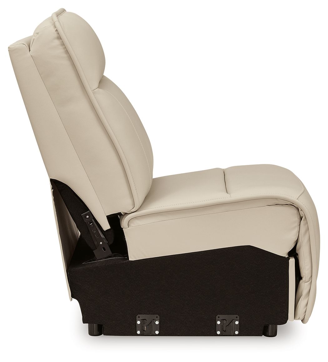 Double Deal - Armless Chair - Almond