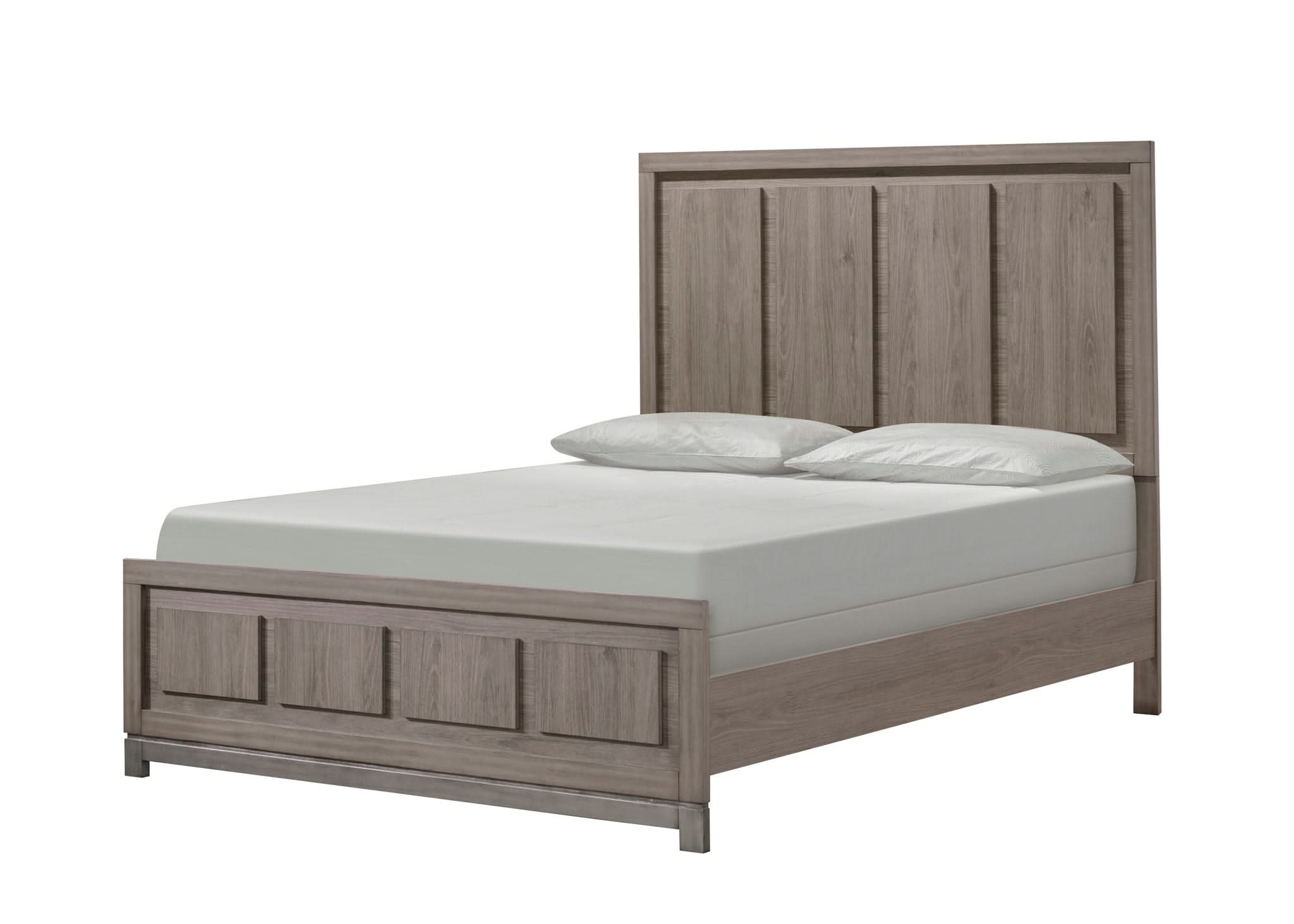 River - Queen Bed - Light Brown