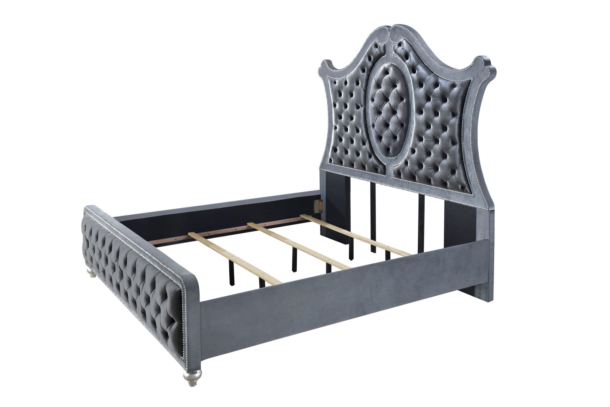 Cameo - King 4 Piece Bedroom Set - Gray