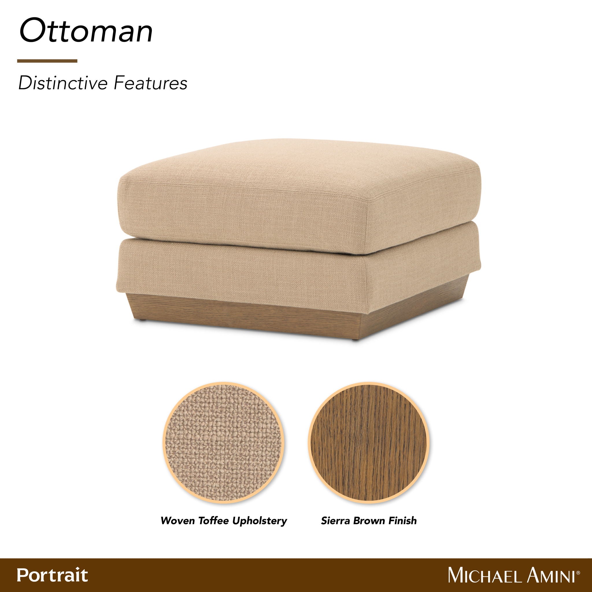 Portrait - Ottman - Toffee / Sienna Brown