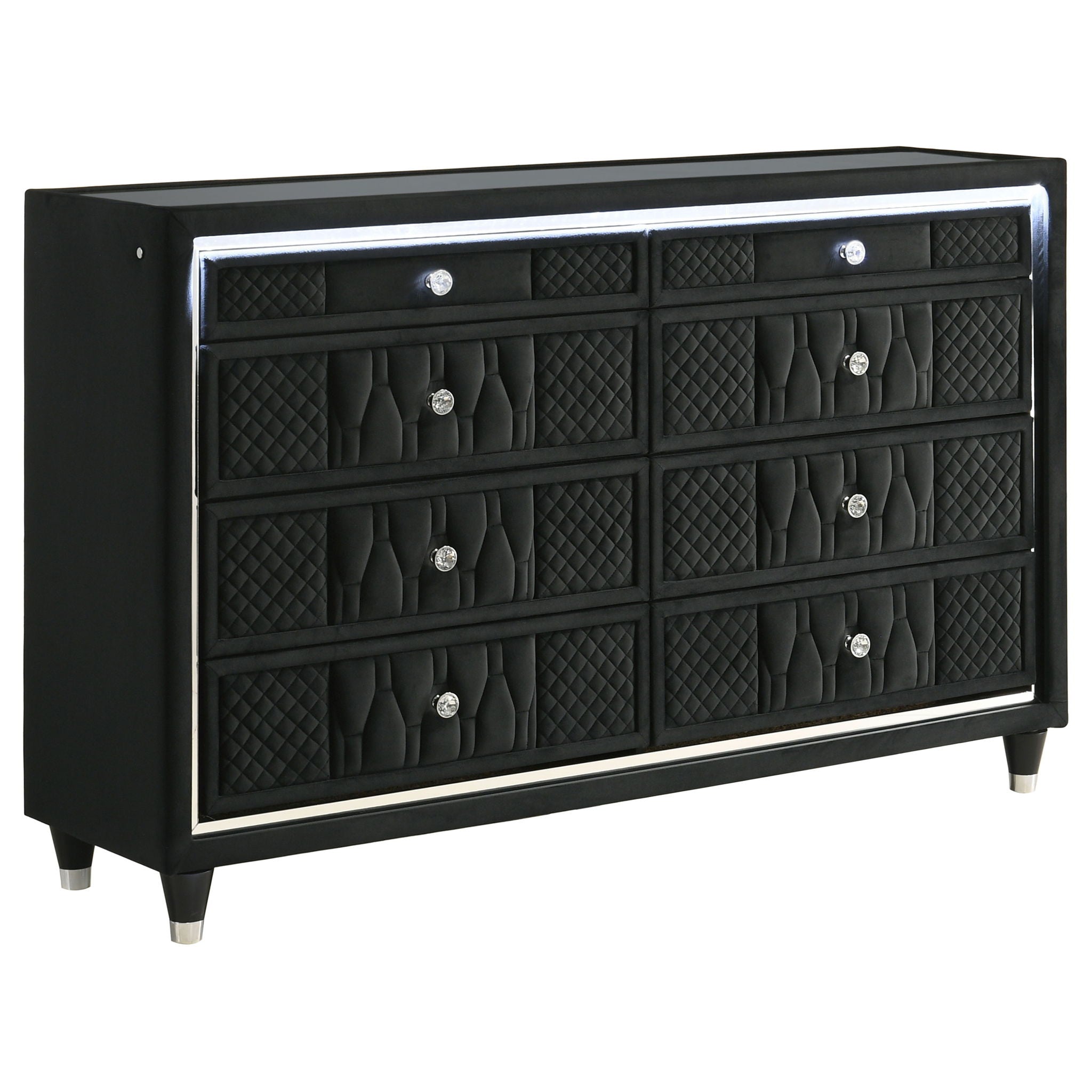 Lorient 5-piece Eastern King Bedroom Set Black