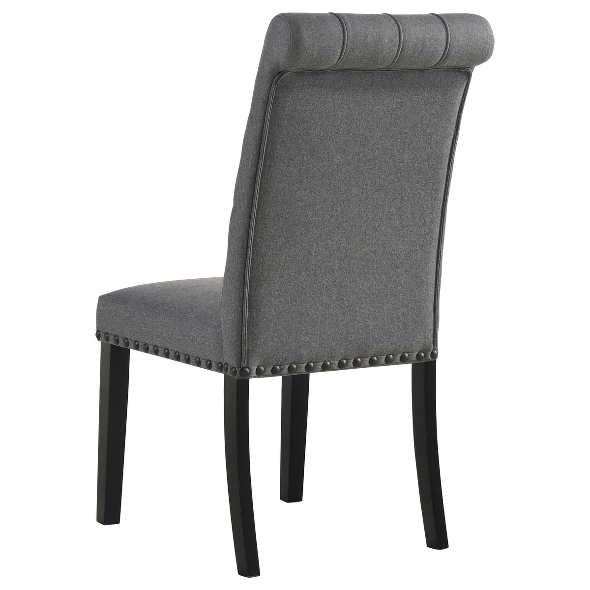 Alana Fabric Upholstered Dining Side Chair Grey (Set of 2)
