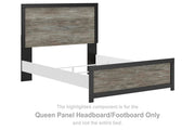Broachmyn - Queen Panel Headboard/Footboard - Black / Gray