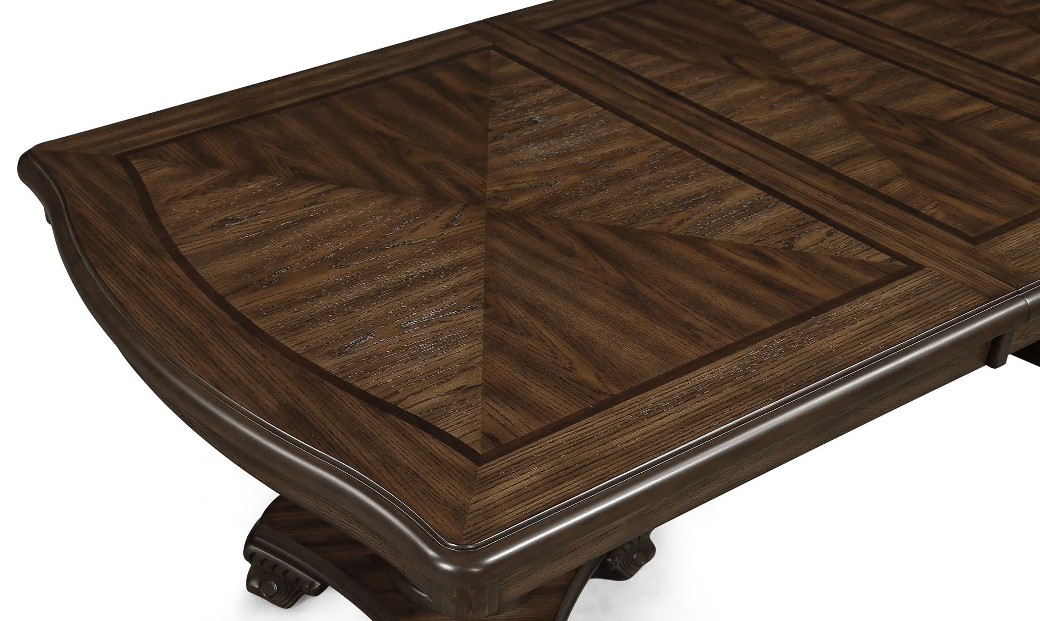 Kiera - 7 Piece Dining Room Set - Cherry Brown