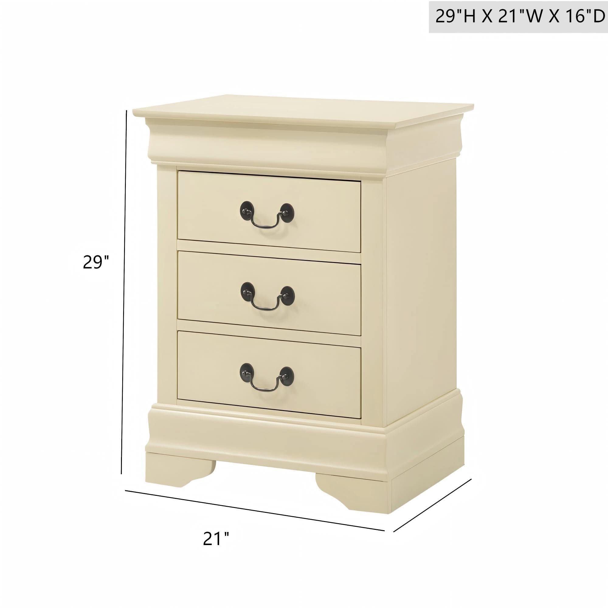 Louis Phillipe - Nightstand - Wood