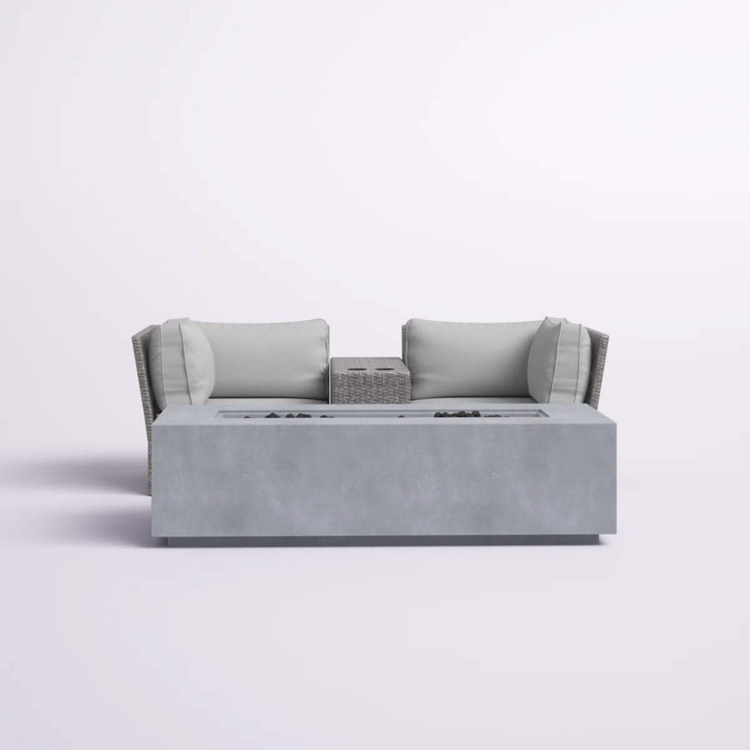 Outdoor Elegance Conversation Set With Fire Pit