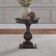 Providence Park - Round End Table - Chateau Brown