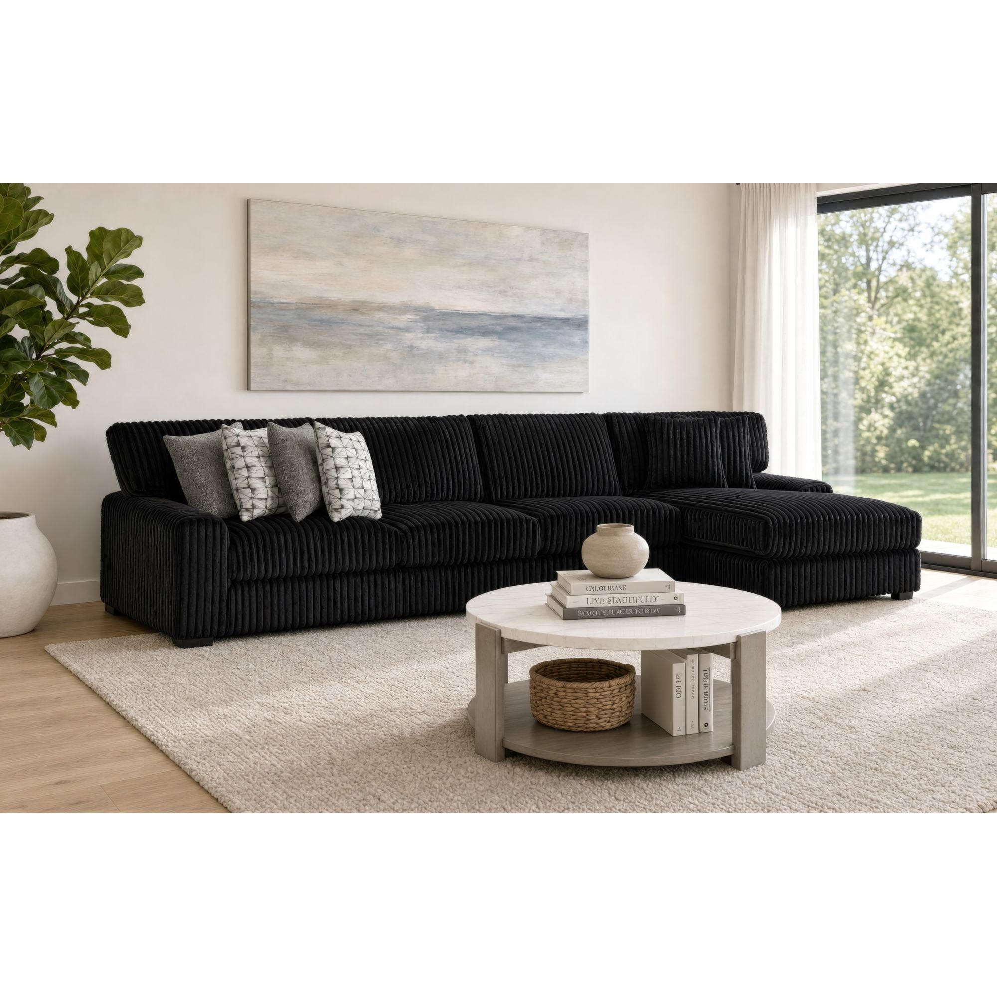 Nightfall - Sectional Set With 2 Pillows