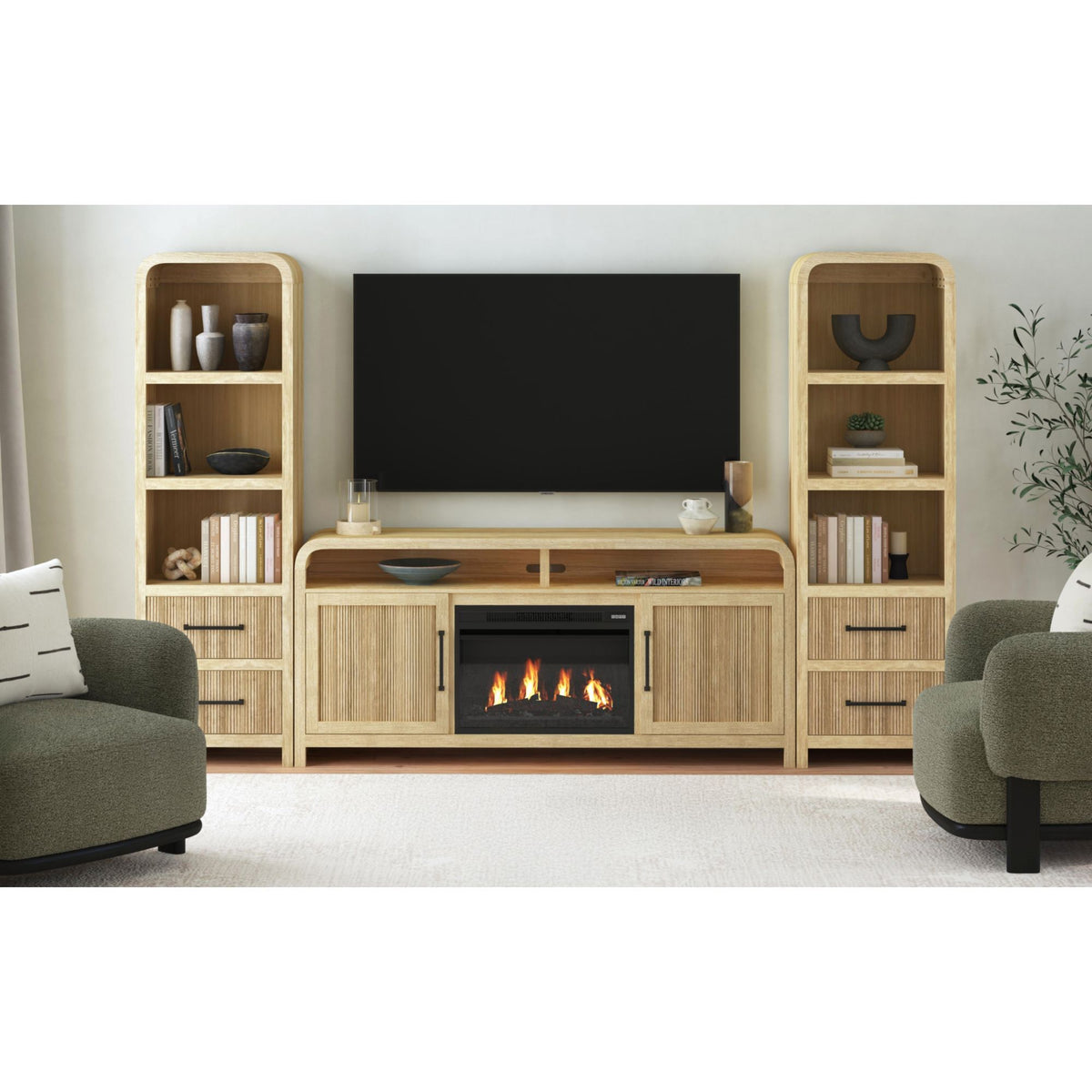 Ridgemont - 4 Piece Entertainment Unit With 70" TV Console
