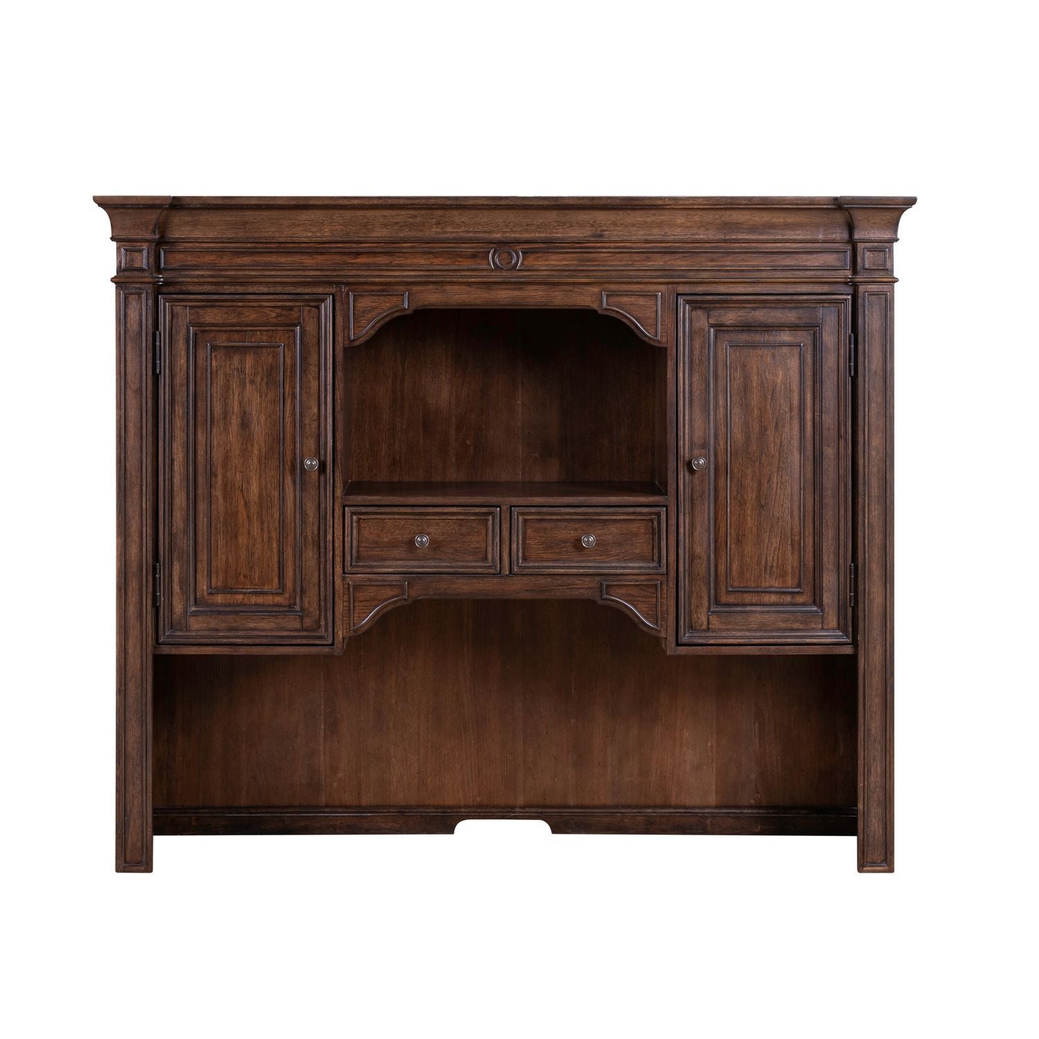 Provence Park - Jr Executive Credenza Hutch - Chateau Brown