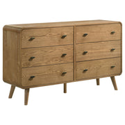 Robyn 6-drawer Bedroom Dresser Light Ash