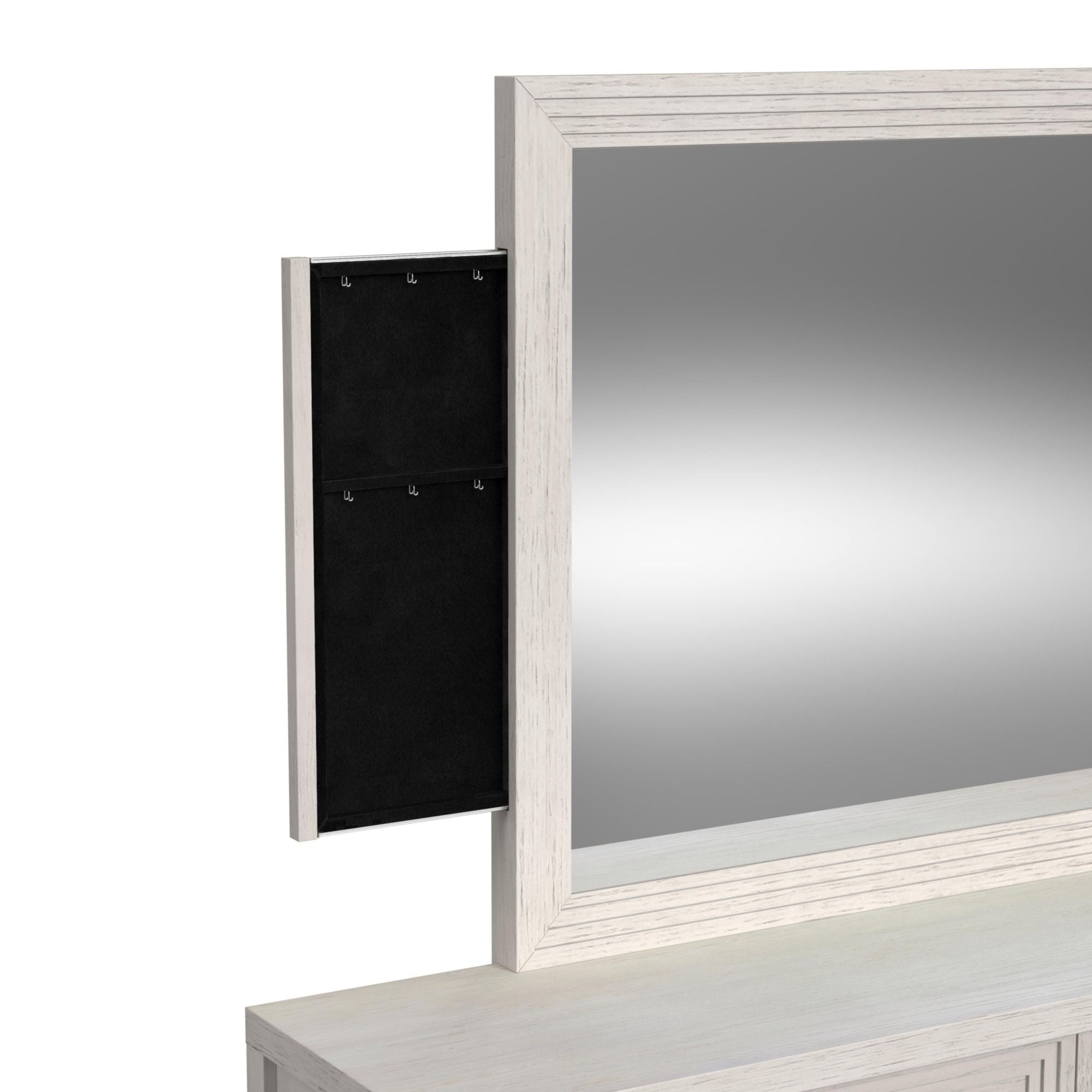 Avalanche - Dresser And Mirror Set - Antique White