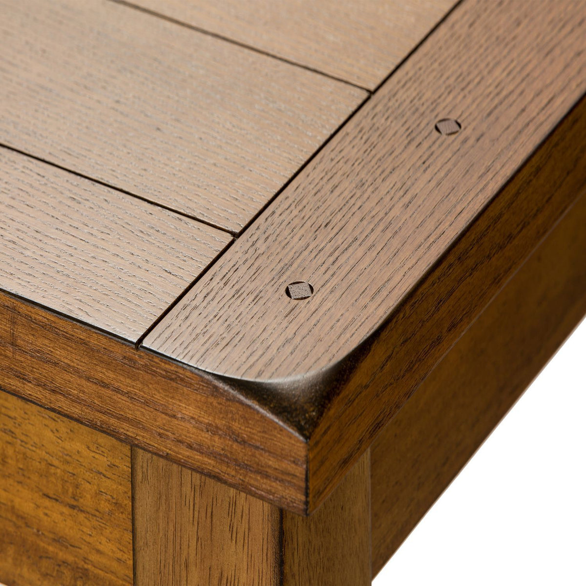 Treasures - Rectangular Leg Dining Table - Rustic Oak