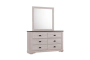 Coralee - Dresser & Mirror - Chalk / Gray