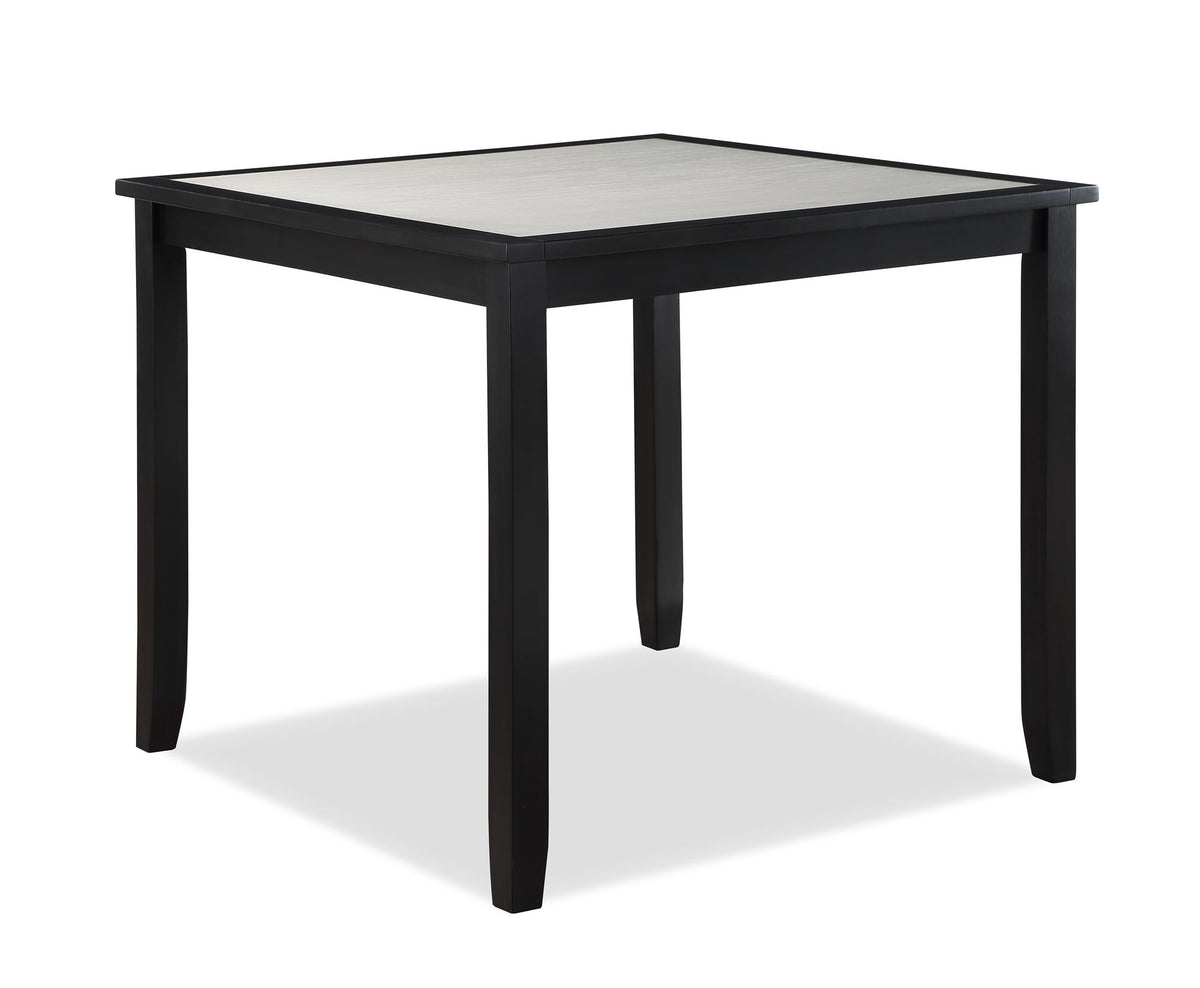Salvador - 5 Piece Counter Height Set - Charcoal / White