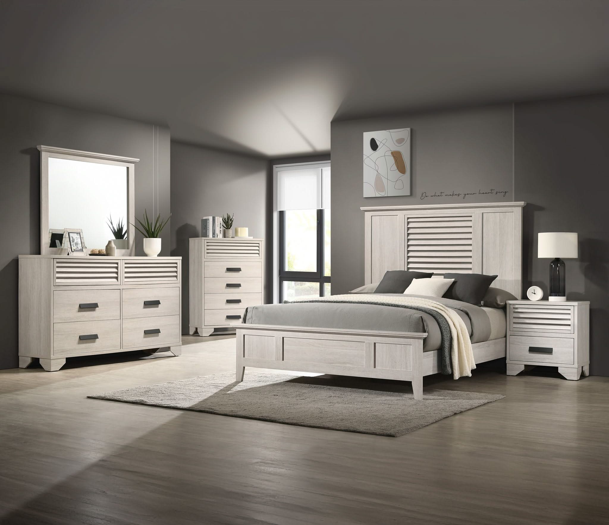Sarter - Queen 5 Piece Bedroom Set - White