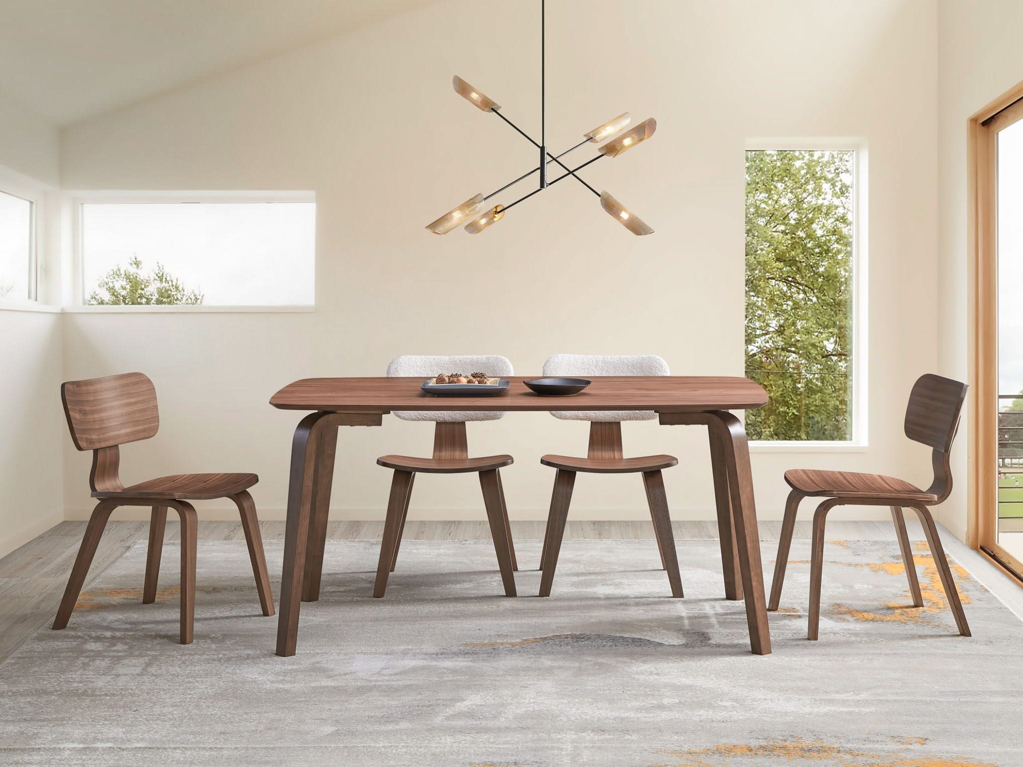 Casson - Dining Table - Walnut - | Free Shipping | Exclusive Furniture