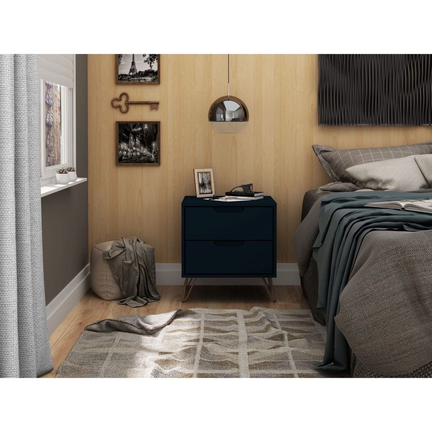 Rockefeller - 2 Drawer Nightstand