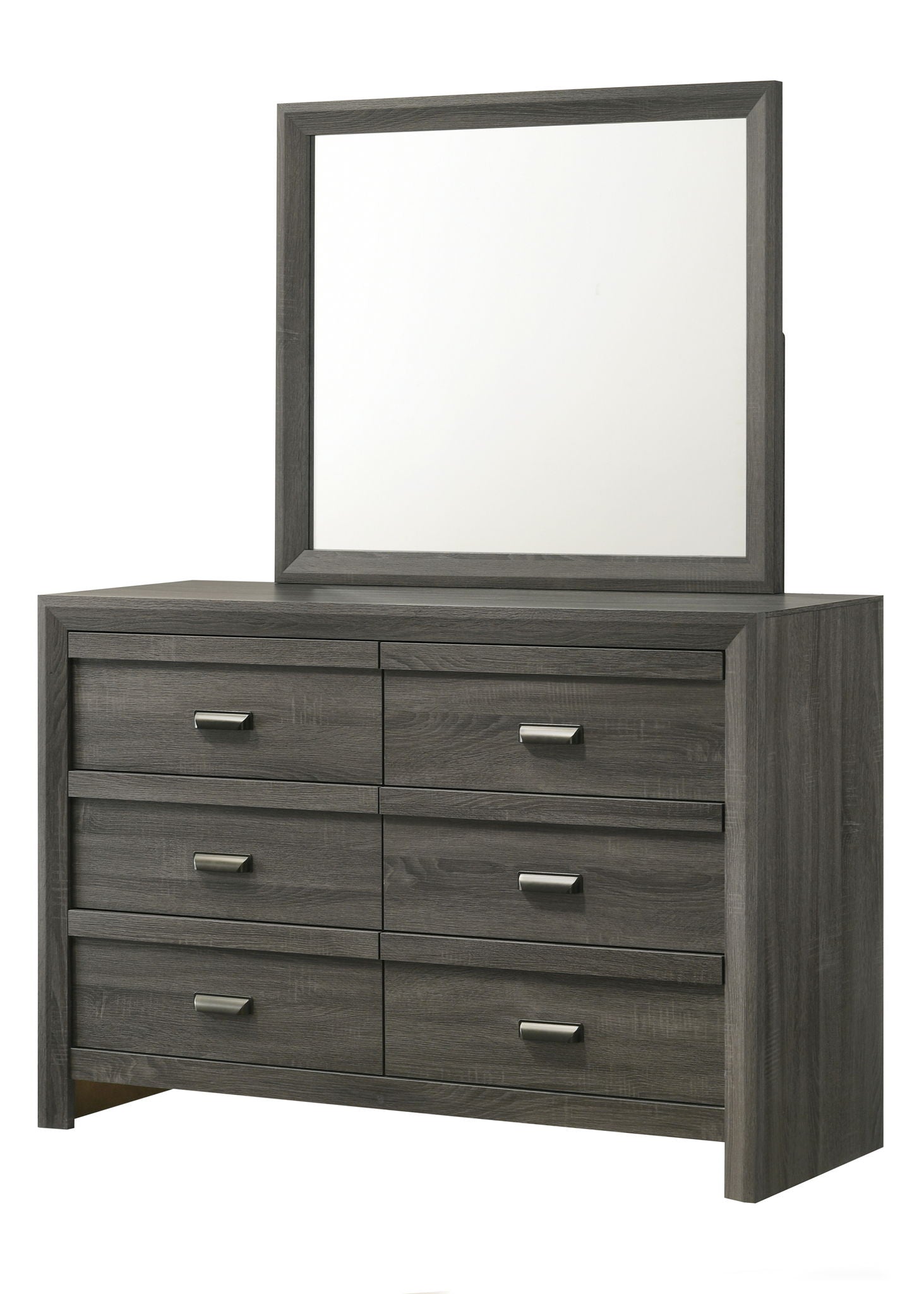 Valor - King 5 Piece Bedroom Set - Gray