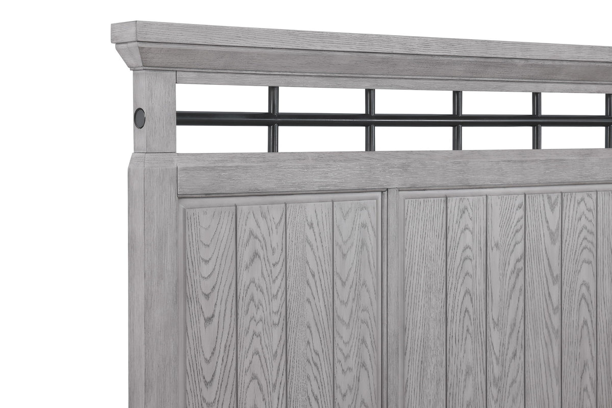 Beckett - King 5 Piece Bedroom Set - Greige