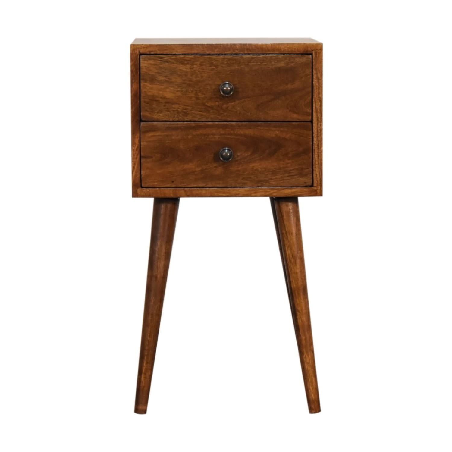 Mini 2 Drawer Nightstand