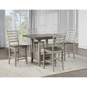 Abacus Modern Extendable Storage 5 PC Counter Dining Set with 4 Stools