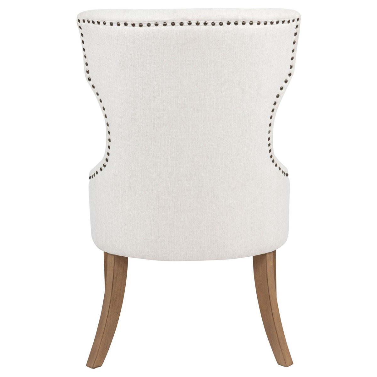 Baney Fabric Upholstered Dining Side Chair Beige and Rustic Grey