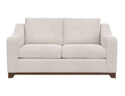 Natural Parota - Loveseat - Mink Withe