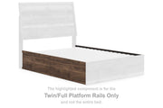 Chirason - Twin/Full Platform Rails - Brown