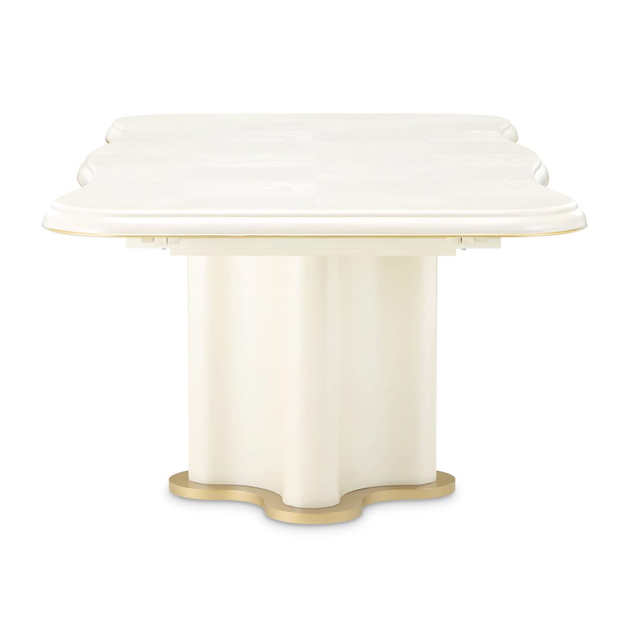 La Terrazza - Double Pedestal Dining Table - Creamy Pearl