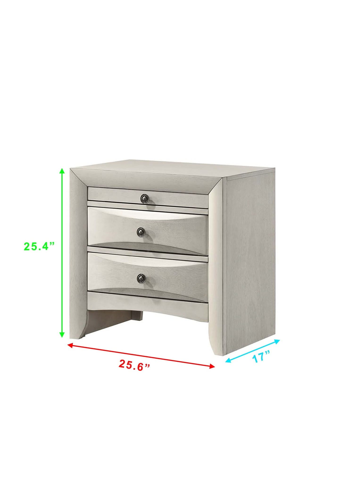 Emily - Nightstand - White