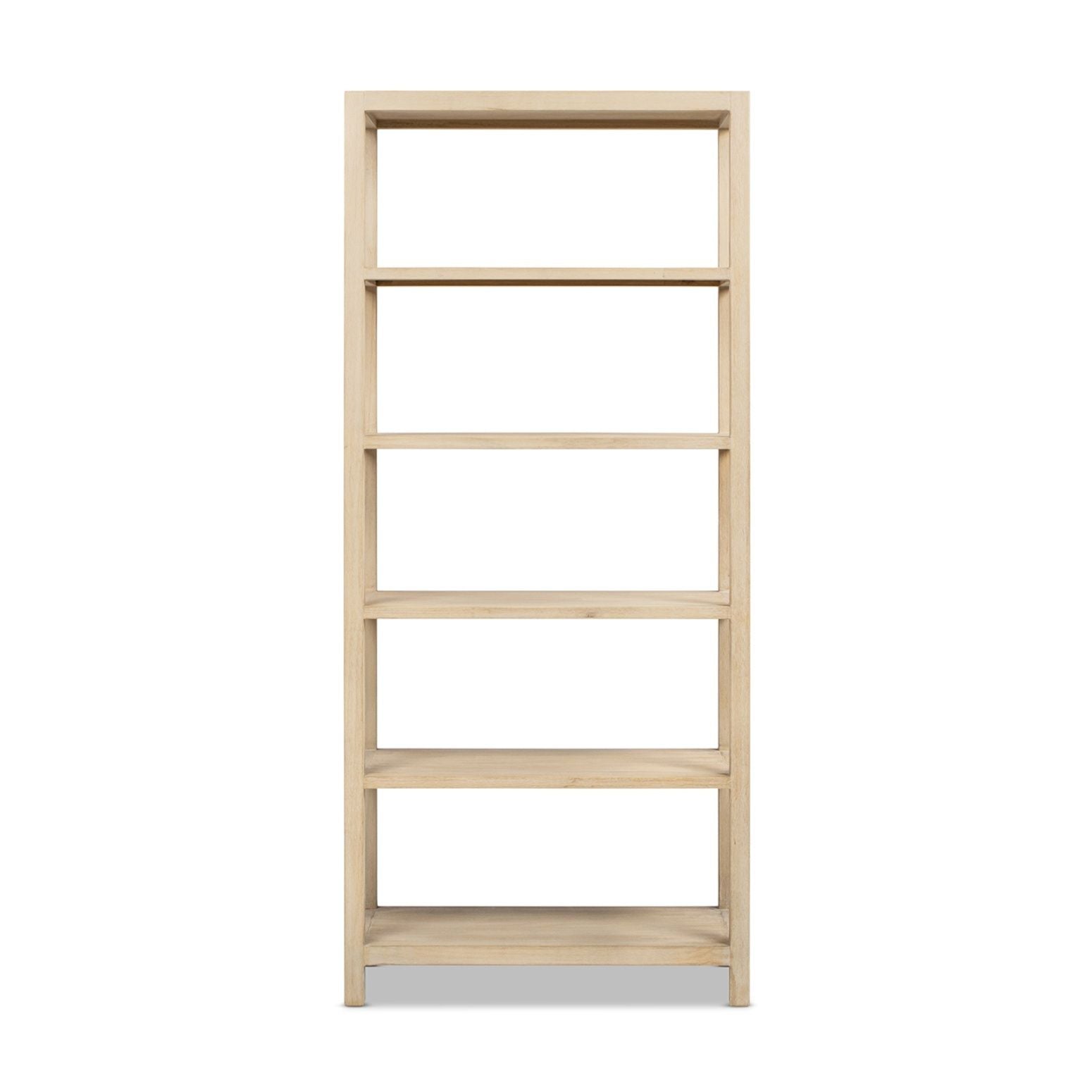 Ellis - 5 Shelf Open Frame Bookcase - Natural