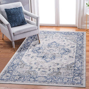 Marfi - 8' X 10' Oriental Area Rug - Blue / Gray